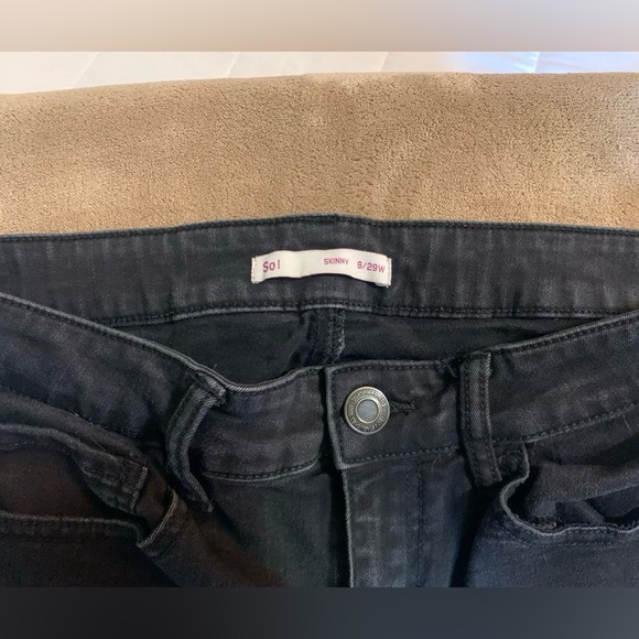 SO brand, black frayed denim jean size 9/29W - Picture 5 of 5